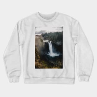 Waterfall in the Pacific Northwest Crewneck Sweatshirt